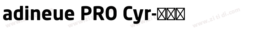 adineue PRO Cyr字体转换